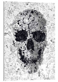 Galleriprint Doodle Skull