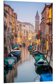 Aluminium print Romantic Cityscape of Venice at dusk