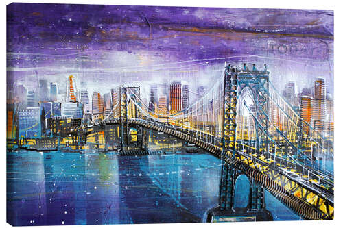 Quadro em tela Manhattan Bridge, New York