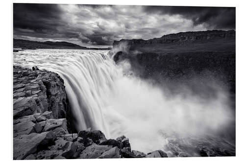 Foam board print Dettifoss