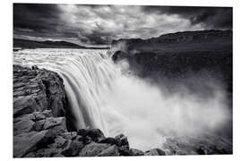 Foam board print Dettifoss