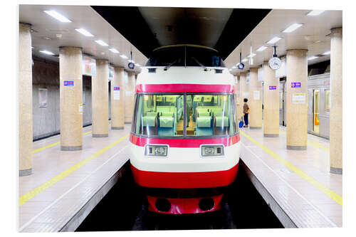 Cuadro de PVC Tren panorámico de Yudanaka a Nagano en Japón