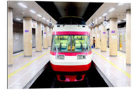 Gallery print Panoramic train from Yudanaka to Nagano in Japan