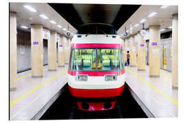 Magnettafel Panoramazug von Yudanaka nach Nagano in Japan