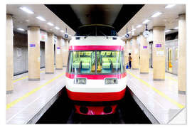 Wall sticker Panoramic train from Yudanaka to Nagano in Japan
