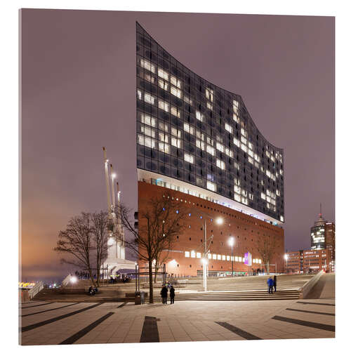 Acrylic print Elbphilharmonie by Night, Hamburg