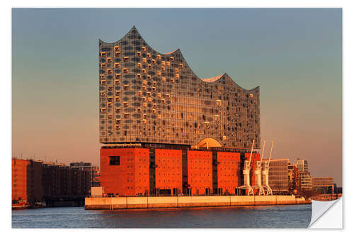 Selvklebende plakat Elbphilharmonie, Hamburg II