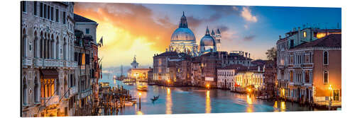 Aluminiumtavla Canal Grande panorama in Venice, Italy