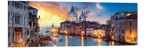 Foam board print Canal Grande panorama in Venice, Italy