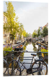 Stampa su vetro acrilico  Canale di Amsterdam - Dieterich Fotografie