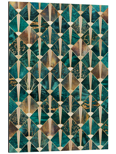 Alumiinitaulu Art Deco Tiles   Ocean