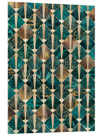 Foam board print Art Deco Tiles   Ocean