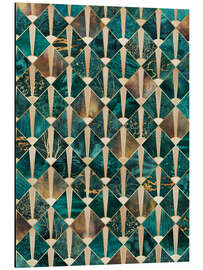 Magnettafel Art Deco Tiles   Ocean
