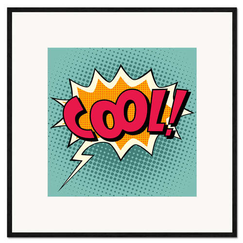 Ingelijste kunstdruk Cool