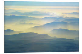 Aluminium print Mountains in the morning fog in south-east Afghanistan