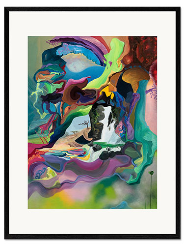 Impresión de arte enmarcada A dream of the tree in the interspace