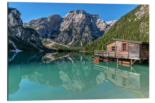 Aluminiumsbilde Braies Lake South Tyrol II