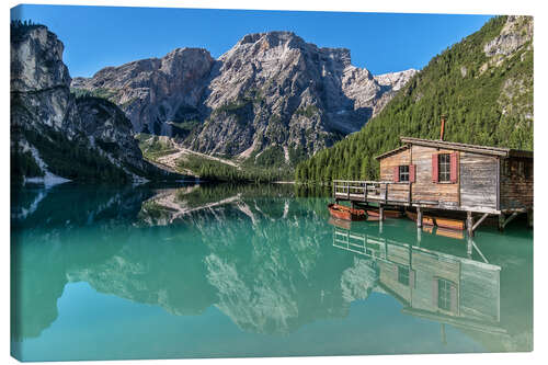 Canvastavla Braies Lake South Tyrol II