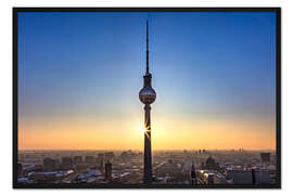 Gerahmter Kunstdruck Fernsehturm Berlin