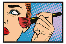 Gerahmter Kunstdruck Nur noch etwas Rouge