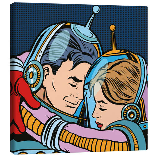 Canvas print Space Hug