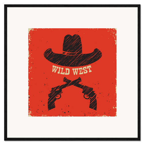 Impresión de arte enmarcada Wild West