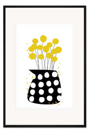 Gerahmter Kunstdruck Craspedia - Ohkimiko