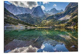 Aluminium print Seebensee at Ehrwald in Tirol, Austria