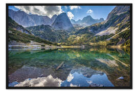 Gerahmter Kunstdruck Seebensee bei Ehrwald in Tirol, Österreich