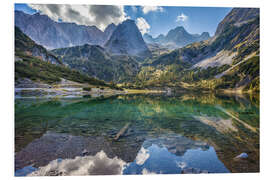 Foam board print Seebensee at Ehrwald in Tirol, Austria