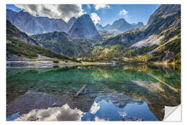 Selvklebende plakat Seebensee at Ehrwald in Tirol, Austria