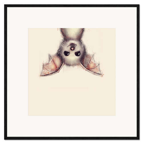 Ingelijste kunstdruk Hang in there, bat