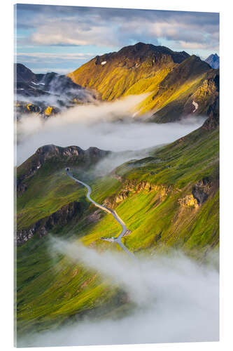 Acrylic print Alpine road - High Tauern