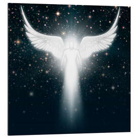 Aluminium print White angel