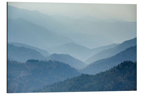 Cuadro de aluminio Mountain Landscape in the Mist