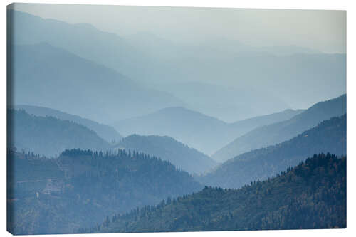 Quadro em tela Mountain Landscape in the Mist