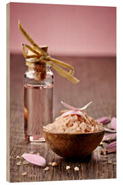 Wood print Bath salts and aroma oil