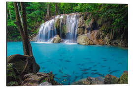 Magnettafel Erawan Wasserfall