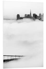 Foam board print San Francisco disappeared in the fog