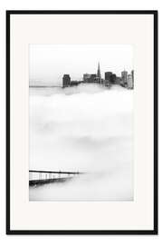 Gerahmter Kunstdruck San Francisco verschwunden im Nebel