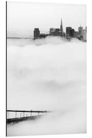 Magnettafel San Francisco verschwunden im Nebel