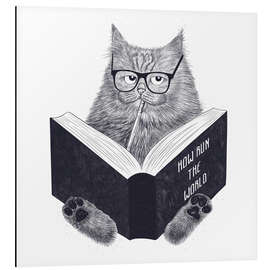 Magnettafel Lesende Katze