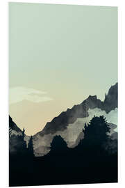 Quadro em PVC Misty Mountain