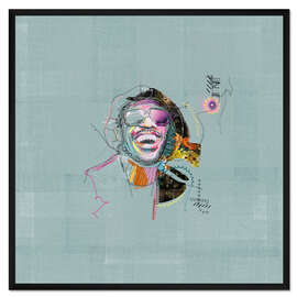 Gerahmter Kunstdruck stevie