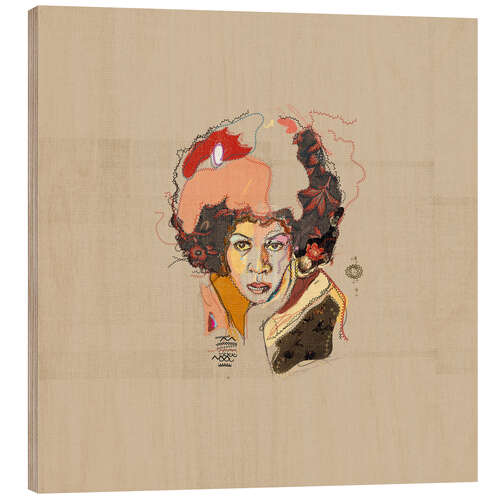 Hout print Soul Sister Riperton