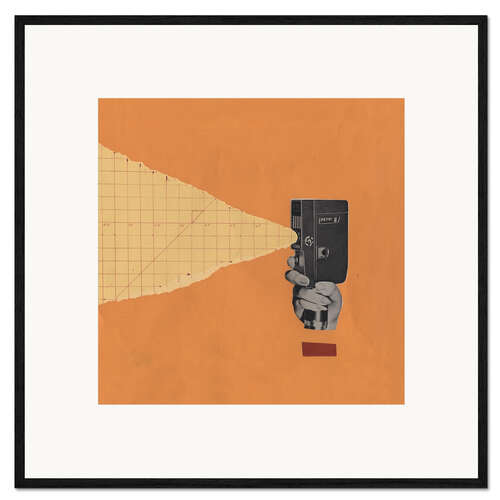 Framed art print super8