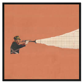 Gerahmter Kunstdruck trompete