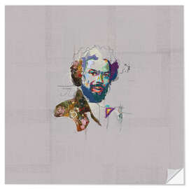 Sticker mural gil scott heron