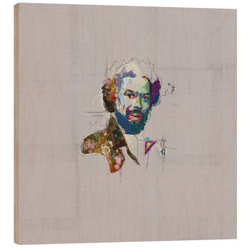 Cuadro de madera gil scott heron