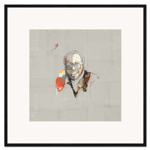Framed art print curtis